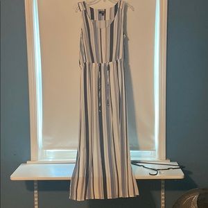 Multi blue stripped maxi